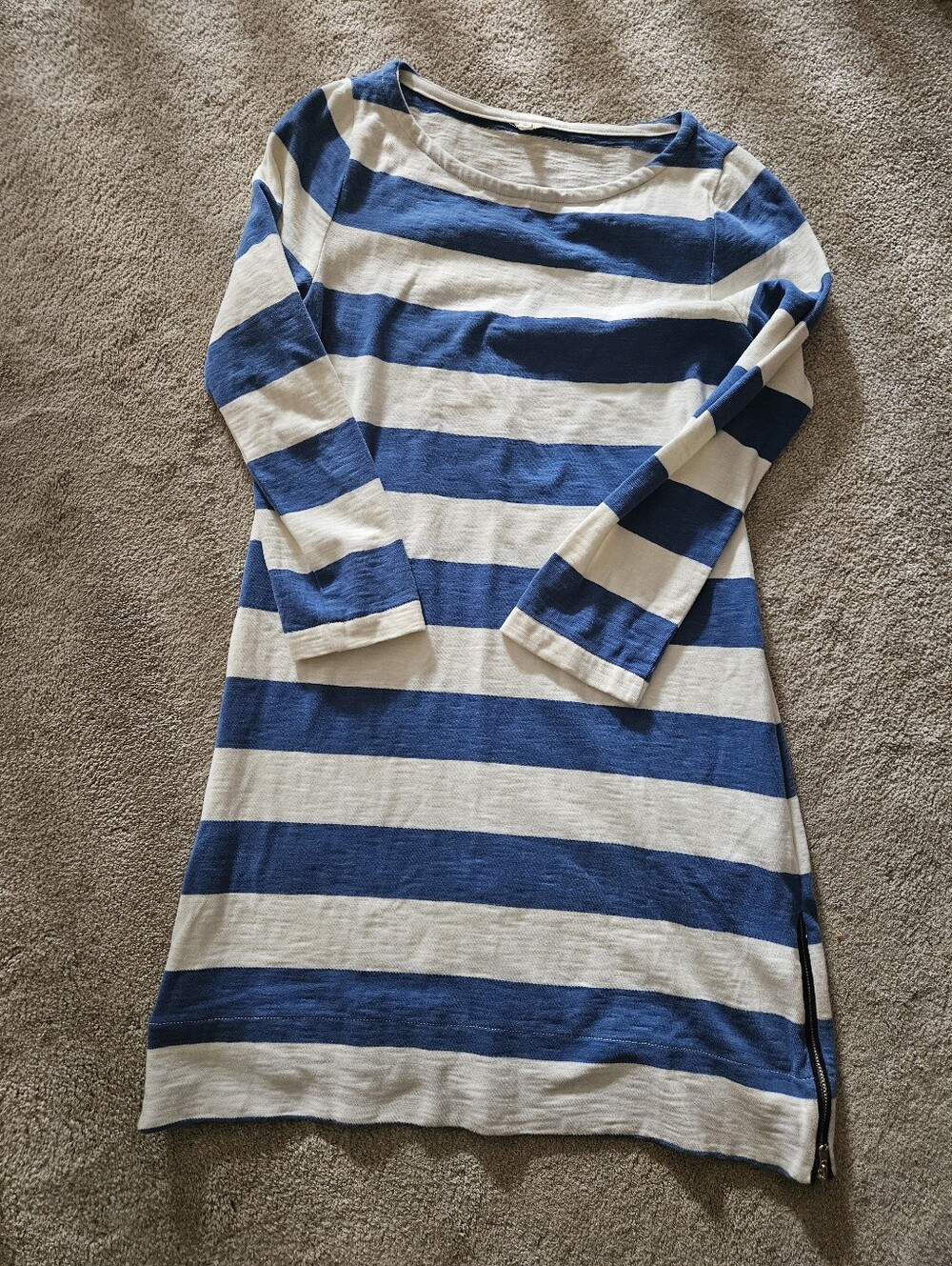 J.Crew Dress, Small, Blue And White Stripe